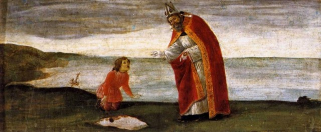 SANTO AGOSTINHO E O MENINO QUE DESPEJAVA O MAR NUM BURACO NA AREIA